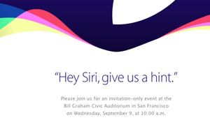 It’s official; Apple will hold a media event on Sept. 9