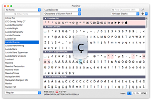 PopChar X 7.2 supports Unicode 8.0 and is ready for El Capitan