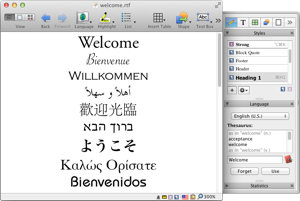 Nisus Writer Pro for OS X gets more intuitive interface, more