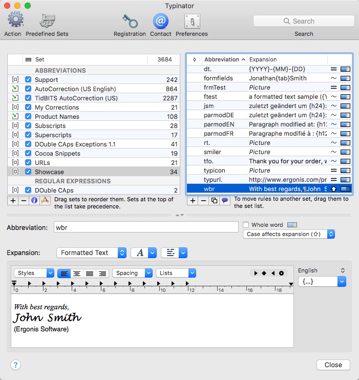 Typinator 7.5 is released with new scripting features and 20 further enhancements