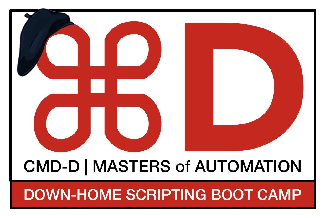 CMD-D: Down-Home Scripting Boot Camp coming in October
