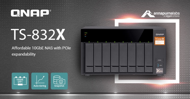QNAP delivers TS-832X tiered NAS
