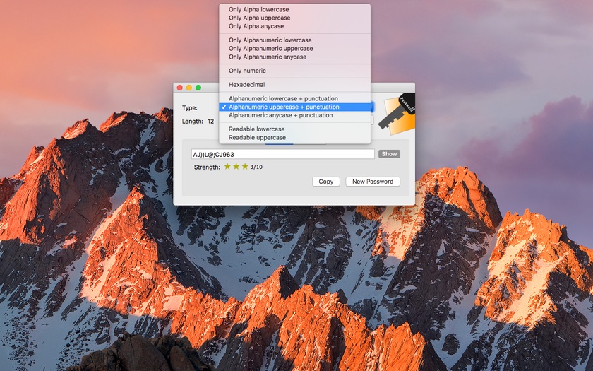 Password Creator for macOS revved to version 1.4.1