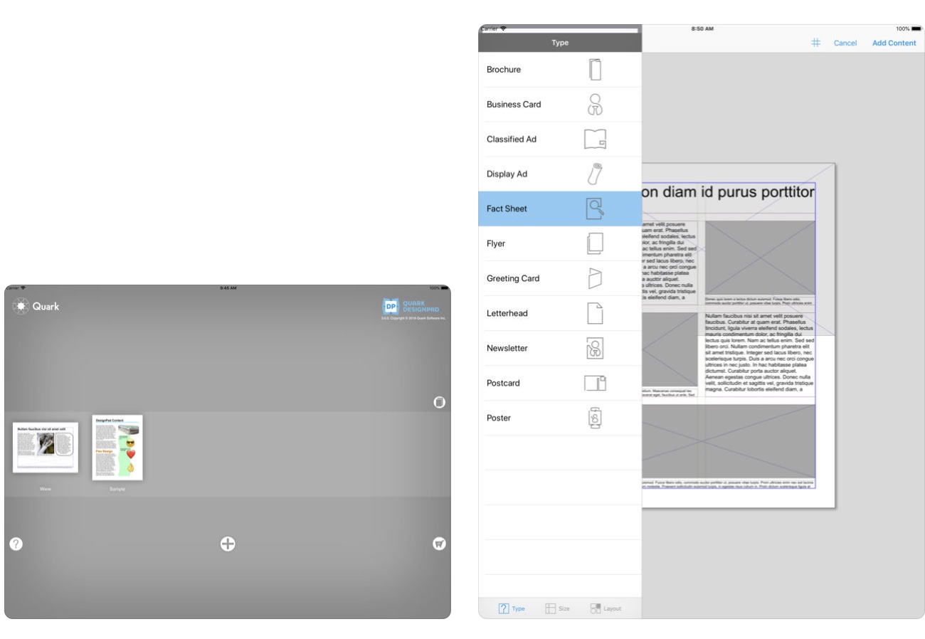 Quark DesignPad 3.0 mobile design app for the iPad now available