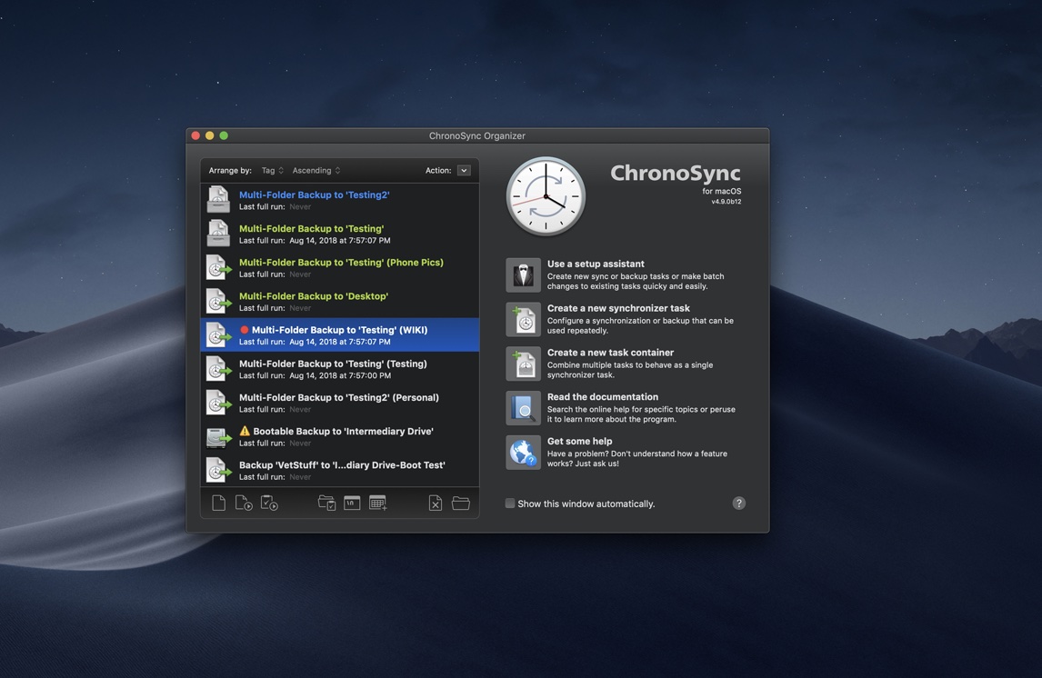 ChronoSync and ChronoAgent now support macOS Mojave