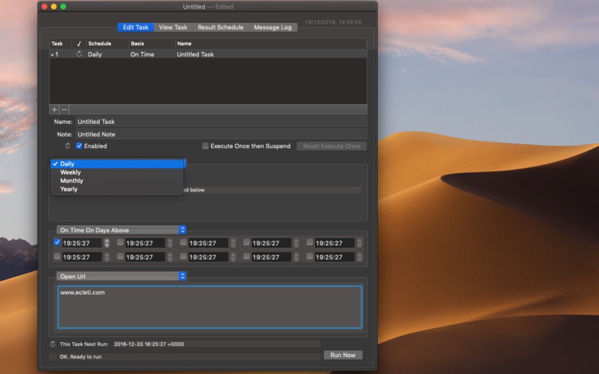 Cronette 1.9 is optimized for macOS Mojave