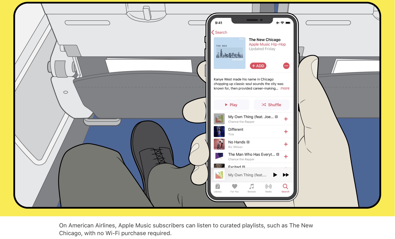 Apple Music takes flight on American Airlines