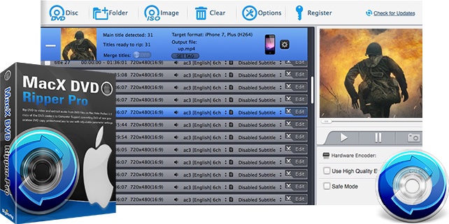 MacX DVD Ripper Pro upgraded to fix play, backup errors with new DVDs