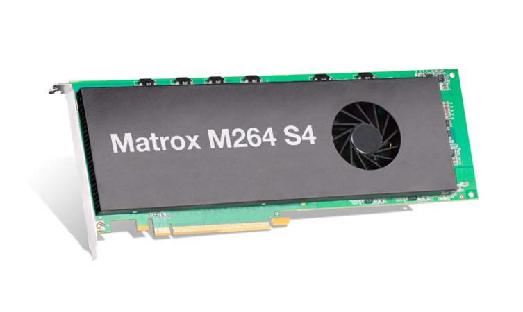 Matrox unveils Matrox M264 S4, a four-channel 4Kp60 XAVC codec card