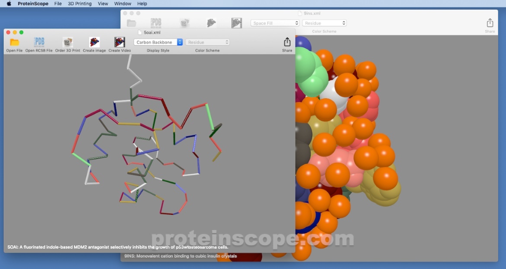 ProteinScope Free 3D Printing Edition available now on Mac App Store