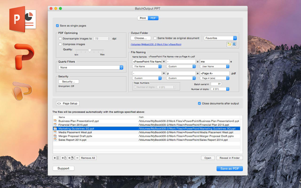BatchOutput PPT for Microsoft PowerPoint revved to version 2.2.15