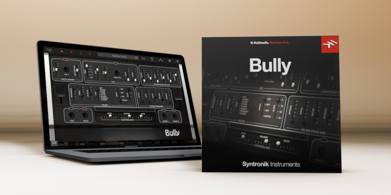 IK Multimedia offers free Syntronik Bully bass synth virtual instrument