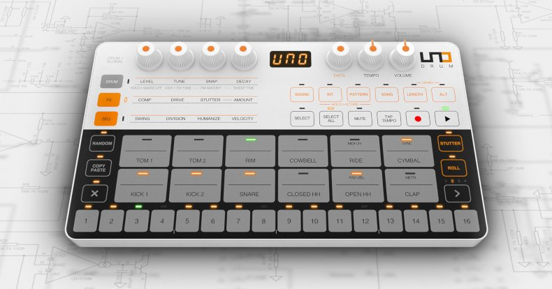 IK Multimedia unveils UNO Drum analog/PCM drum machine
