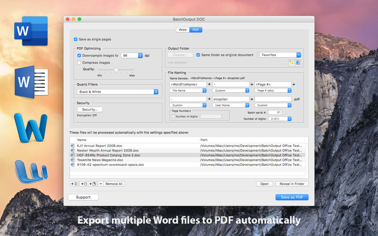 BatchOutput for Microsoft Word now notarized by Apple