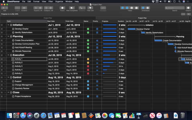 SheetPlanner 1.1 for the Mac revved to version 1.1