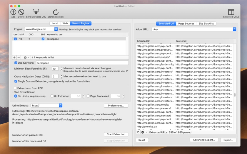 URL Extractor for macOS updated to version 4.7