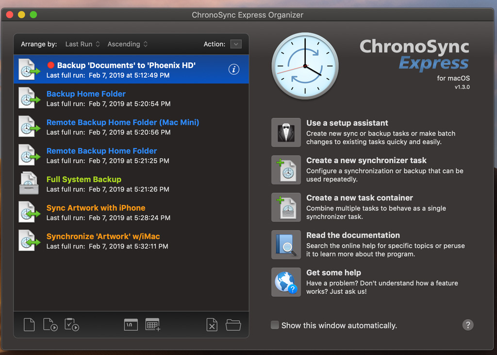 ChronoSync Express 1.3.2 for macOS gets improved InterConneX support