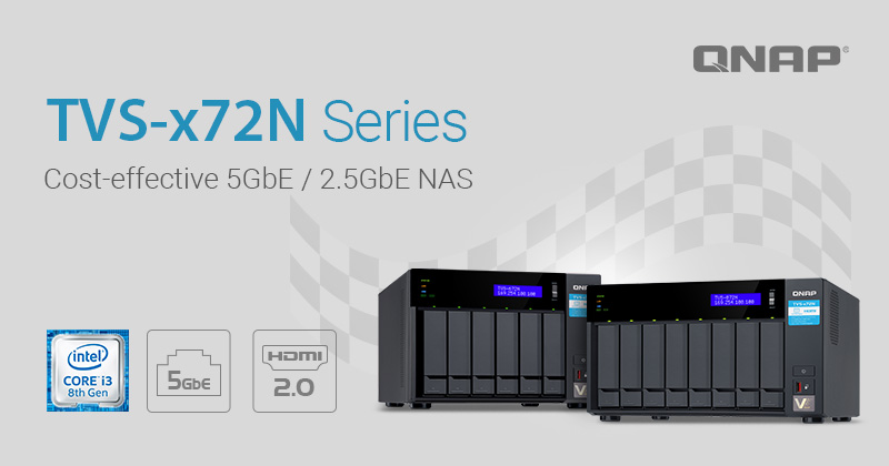 QNAP launches TVS-x&2N series NAS