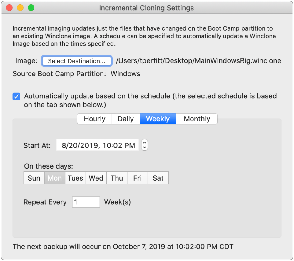 Winclone 8 upgraded for macOS Catalina