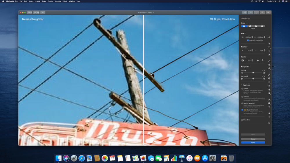 Pixelmator Pro ads ability to enhance image resolution via AI