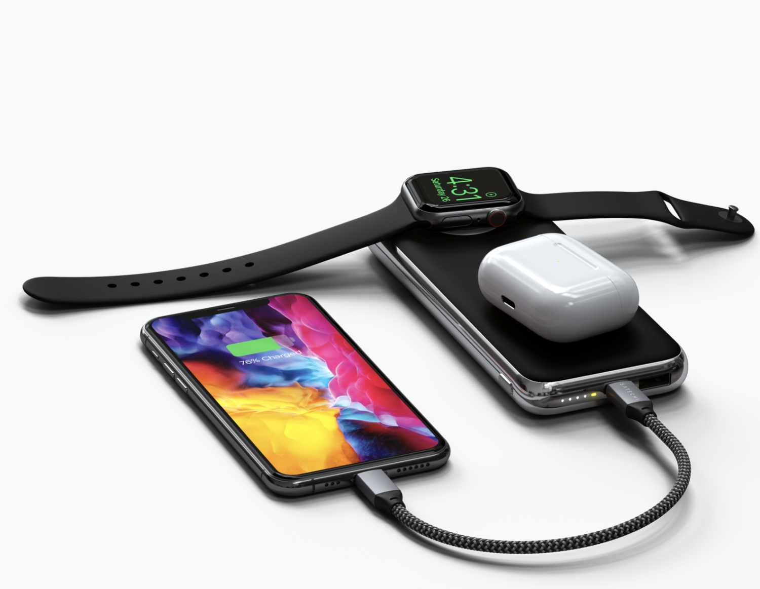 Satechi debuts Portable Power Bank with Apple Watch and wireless charging