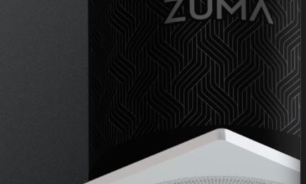 Zuma’s Lumisonic combines a loudspeaker with a ceiling light fixture