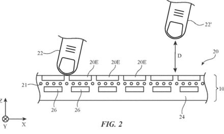 Apple patent filing hints at Mac laptops with a ‘sensing strip’ for air gestures