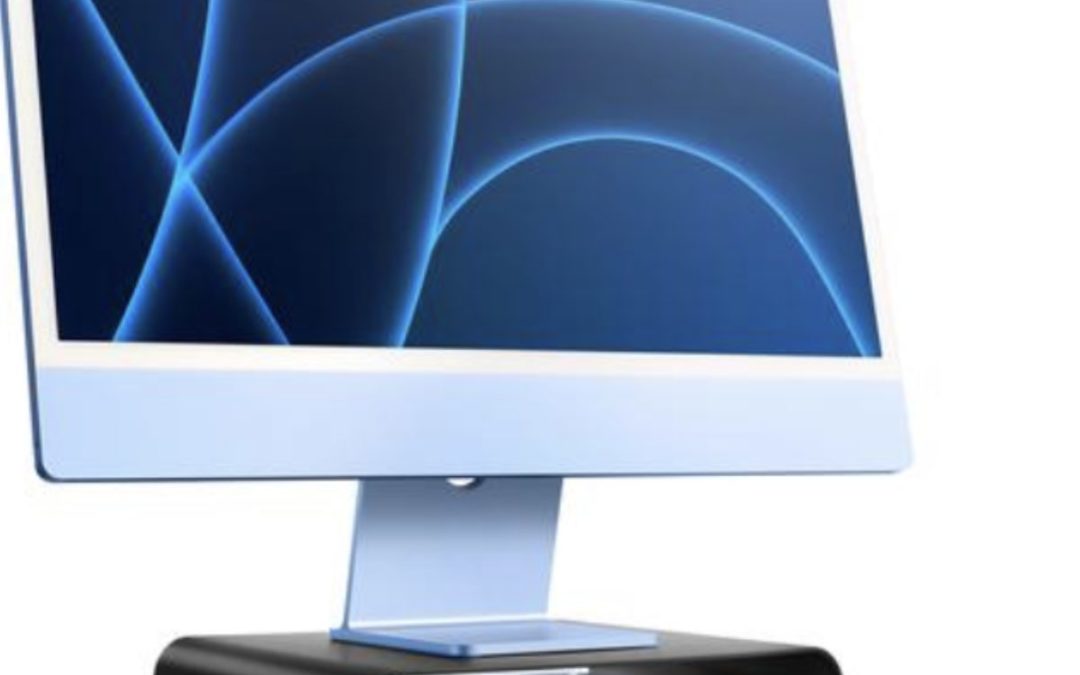Curve Riser is a useful stand for a 24-inch iMac, but isn’t height-adjustable