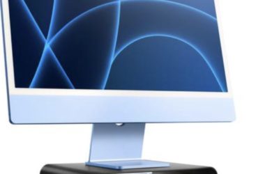 Curve Riser is a useful stand for a 24-inch iMac, but isn’t height-adjustable