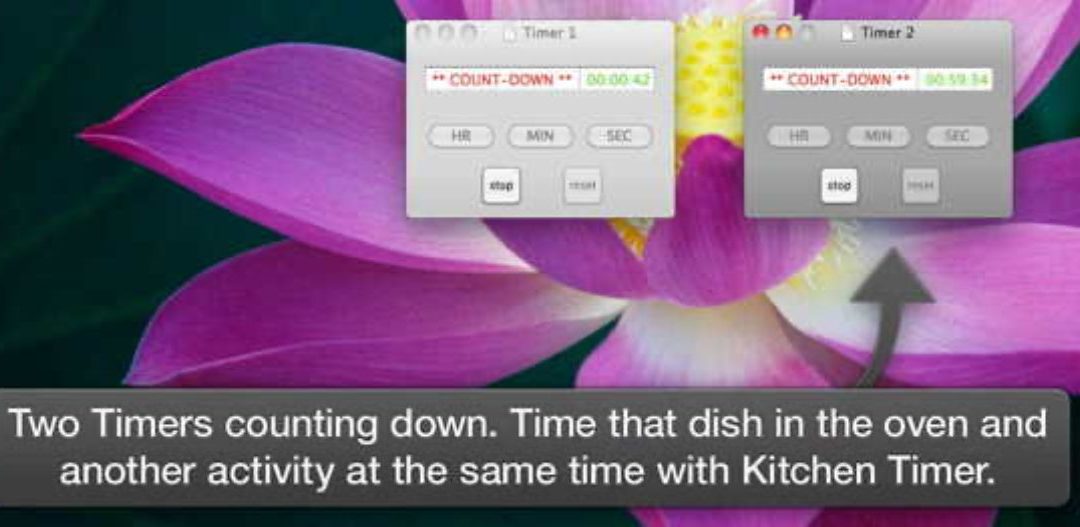 Kitchen Timer is an easy-to-use, flexible timer for your Mac