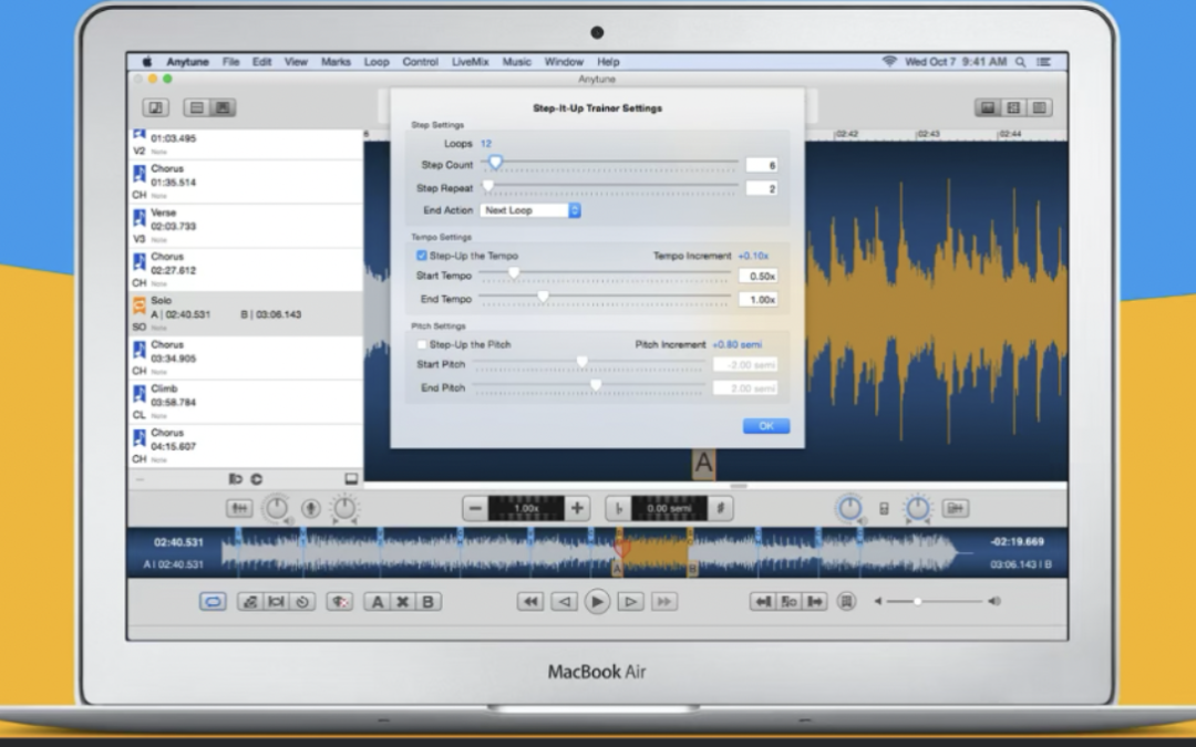 Anytune is a handy tool for musicians, dancers, singers (and now runs on M1 Macs)