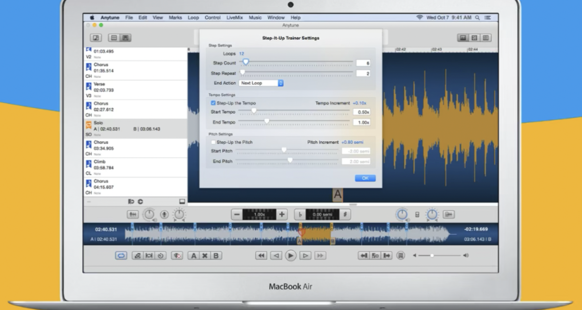 Anytune is a handy tool for musicians, dancers, singers (and now runs on M1 Macs)