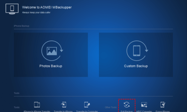 AOMEI MBackupper is an iOS data transfer and backup tool