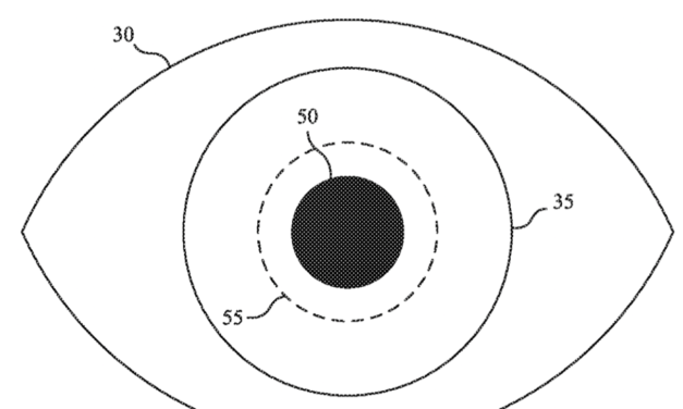 Future Apple devices could respond to pupil size changes of a user