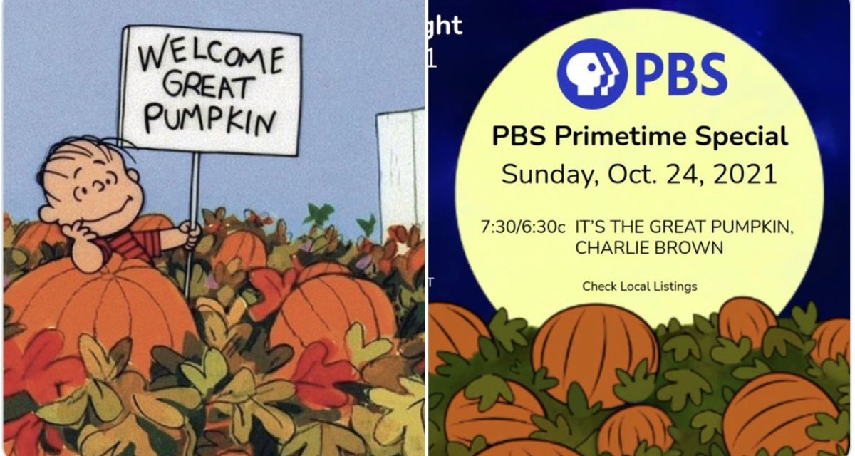‘It’s the Great Pumpkin, Charlie Brown!’ airs today on PBS and PBS Kids.