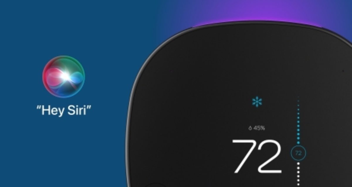 ecobee SmartThermostat with Voice Control now enabled with Siri