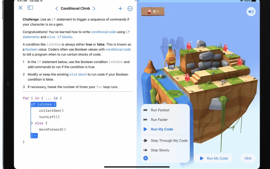 Apple’s Swift Playgrounds for iPad and Mac revved to version 4.0