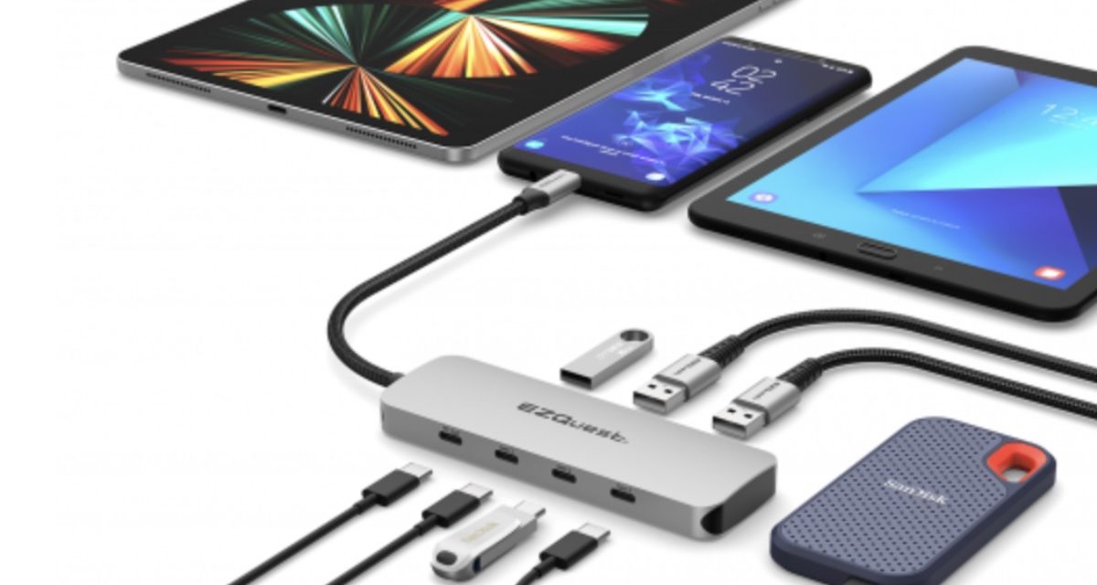 EZQuest Announces USB-C Gen 2 Hub Adapter With Seven Ports