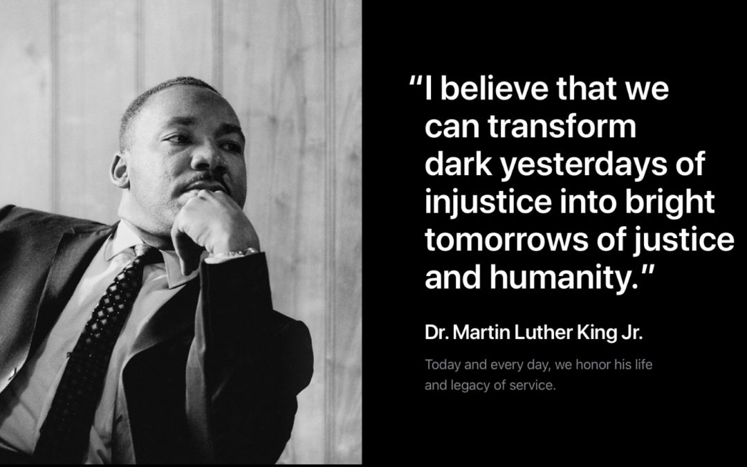 Apple publishes full page tribute to Dr. Martin Luther King