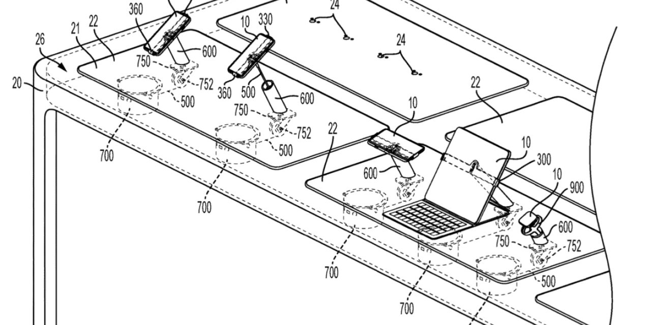 Apple patent involves a theft deterrent system (but a good looking one) for its retail stores