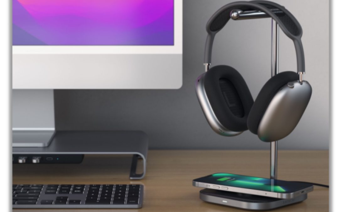 Satechi Unveils a 2-in-1 Headphone Stand with Wireless Charger