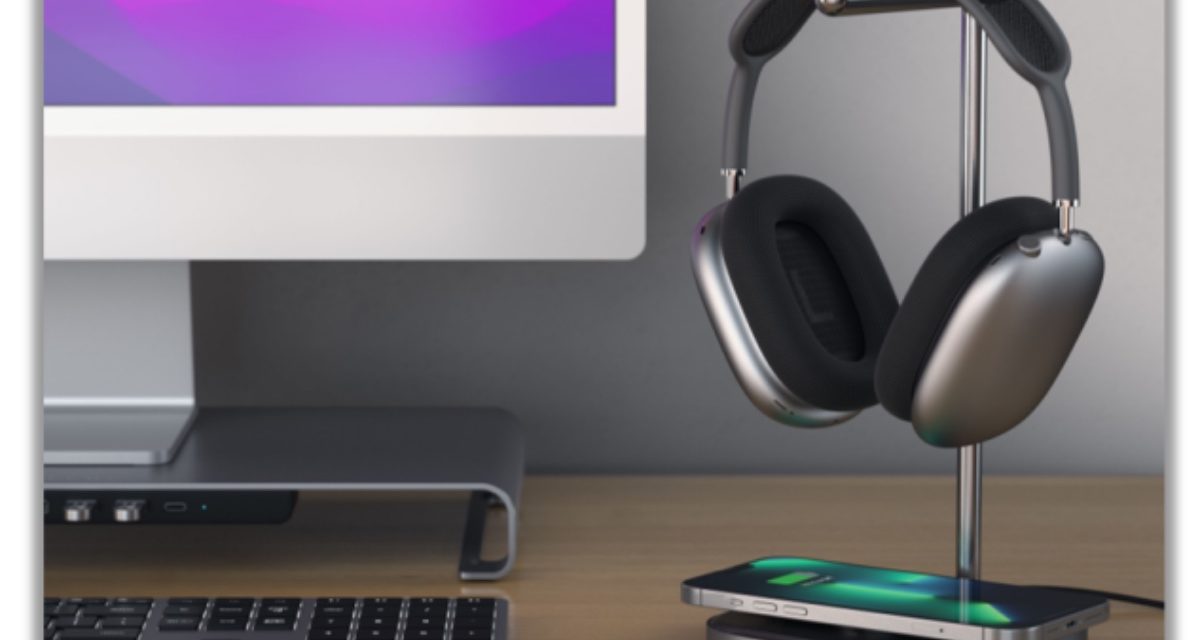 Satechi Unveils a 2-in-1 Headphone Stand with Wireless Charger