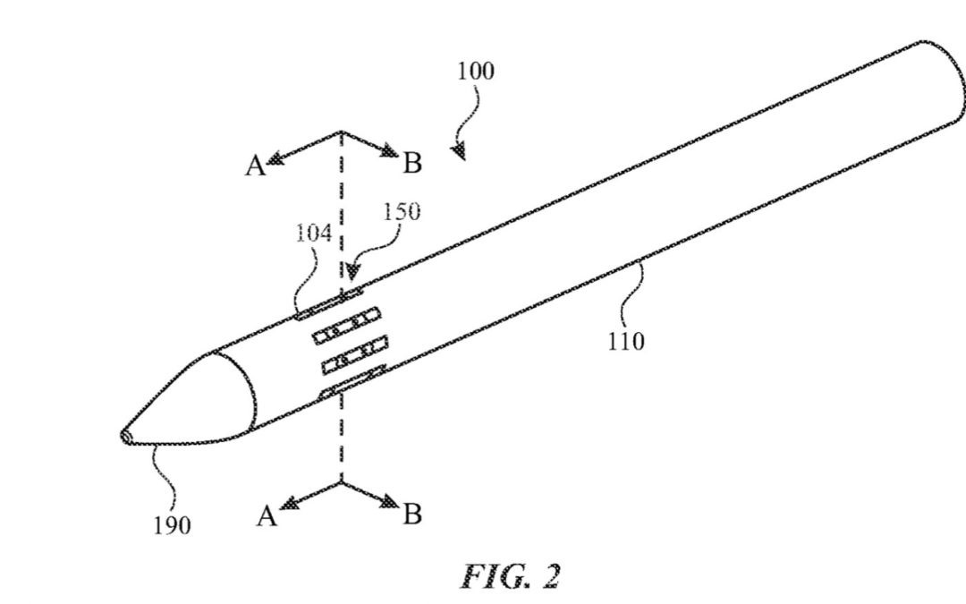 Another granted patent hints at an Apple Pencil with shear force feedback
