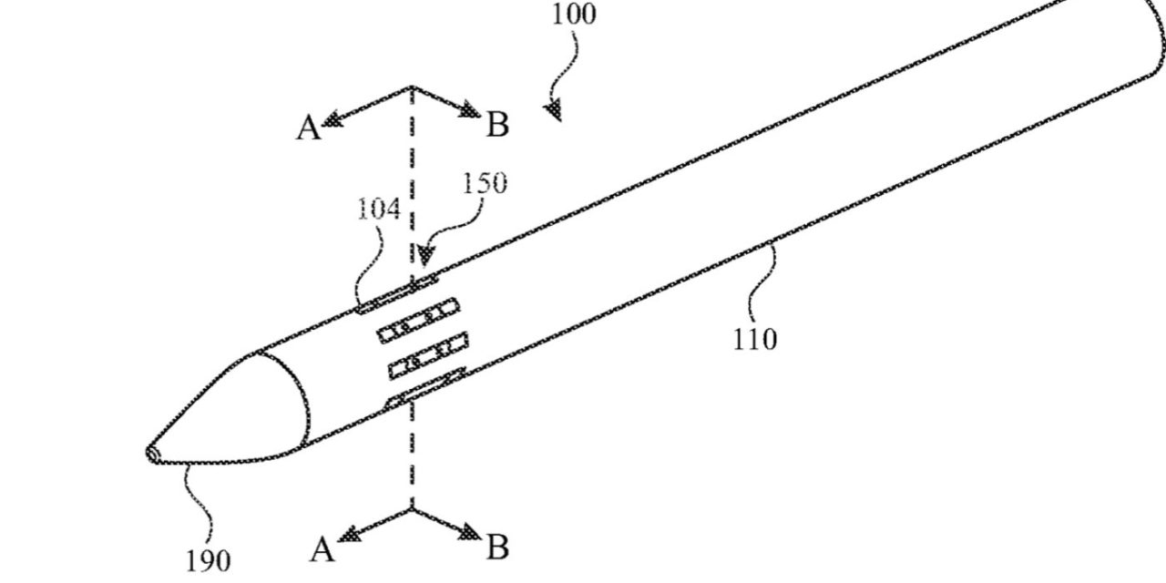 Another granted patent hints at an Apple Pencil with shear force feedback