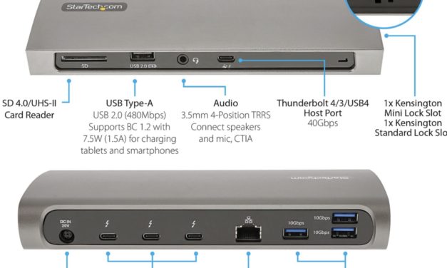 StarTech introduces Thunderbolt TB4CDOCK laptop docking station