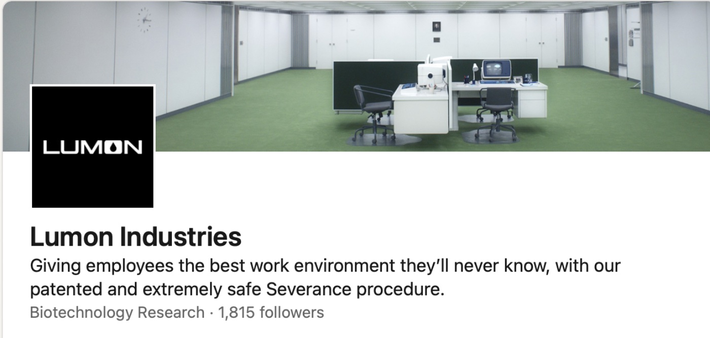 Lumon Industries, the nefarious company in Apple TV+'s 'Severance,' has its own LinkedIn page - Vimarsana News