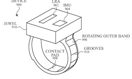 Apple patent filing is for ‘ring input device with pressure-sensitive input’