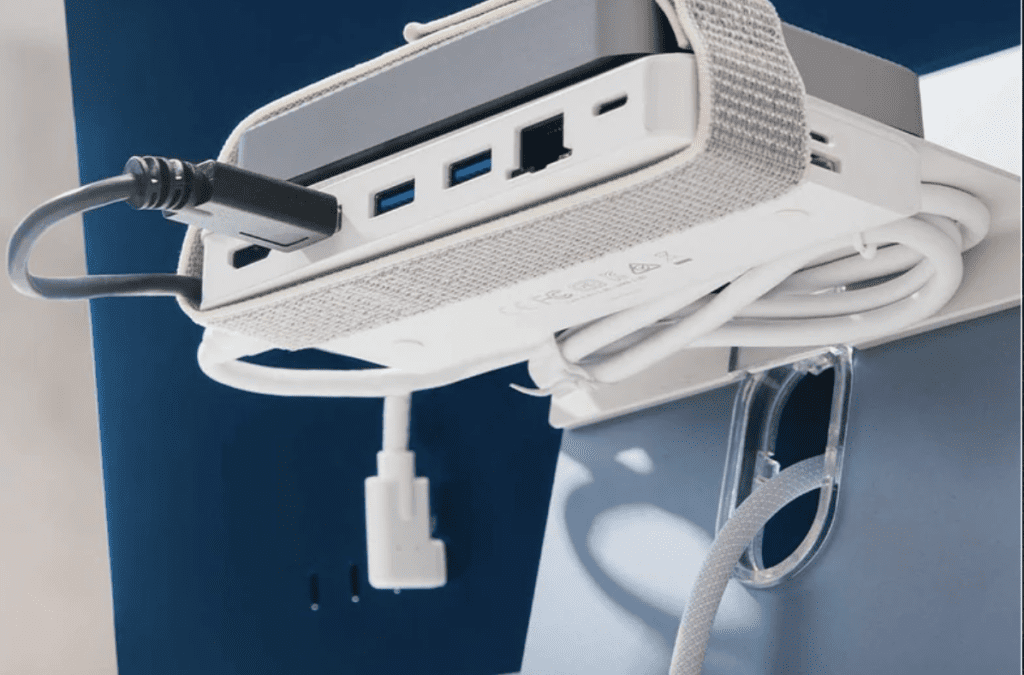 Twelve South’s BackPack is a great shelf/storage solution for the 24-inch iMac