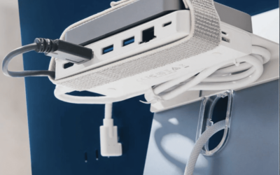 Twelve South’s BackPack is a great shelf/storage solution for the 24-inch iMac