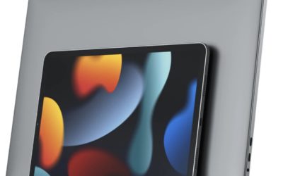 Dual Vertical Laptop Stand is great for vertically cradling two devices — with one caveat